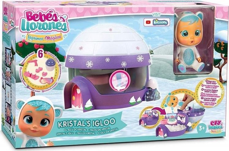 Tm Toys Cry Babies Magic Tears Lalka z domkiem Kristal's Igloo (090934)