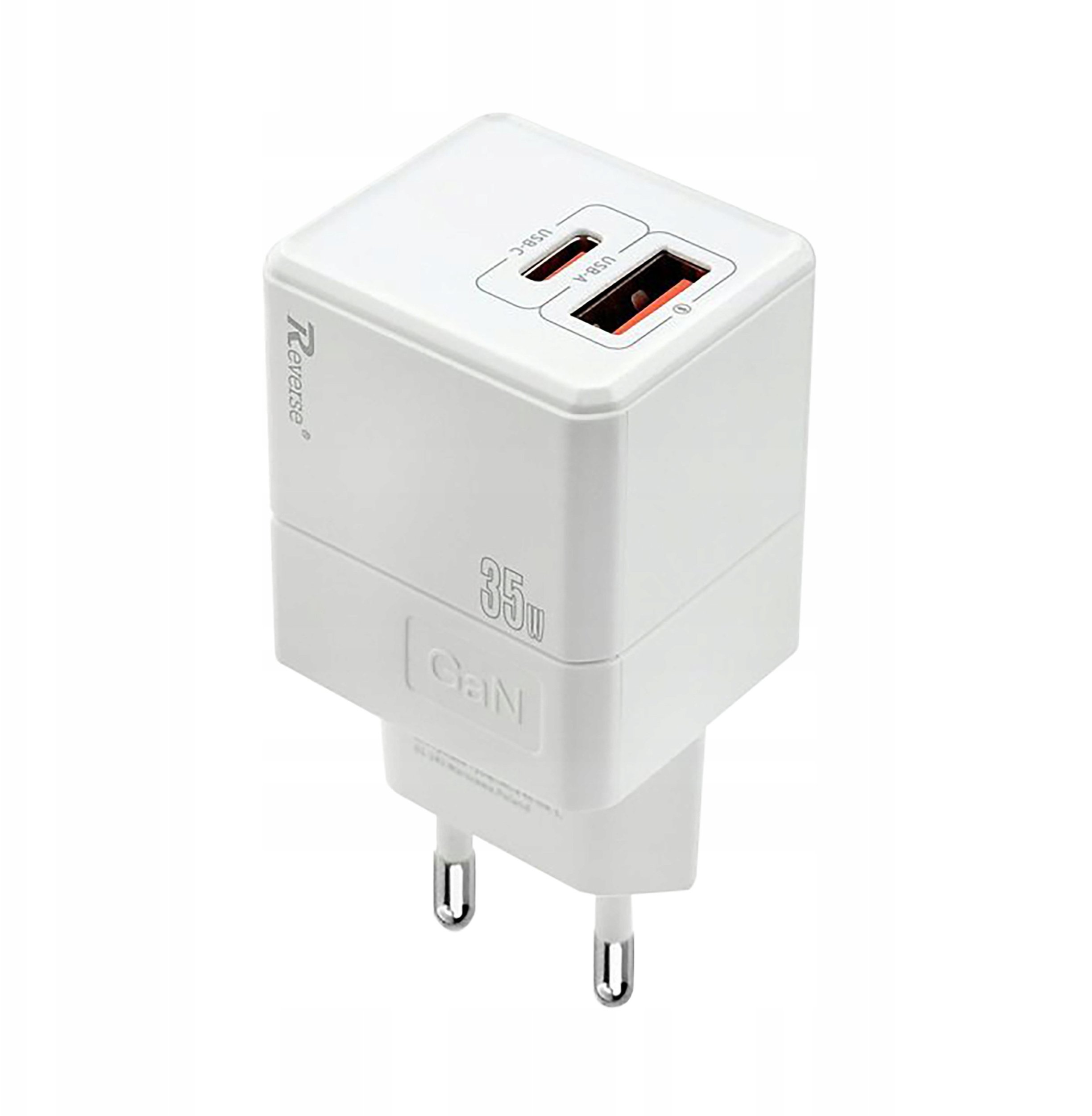 SZYBKA Ładowarka sieciowa USB TYP-C 35W GaN QC 3.0 KOSTKA uniwersalna