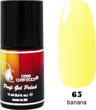 Bass Cosmetics Lakier hybrydowy / żelolakier 65 bananowy 11 ml / Bass Cosmetics
