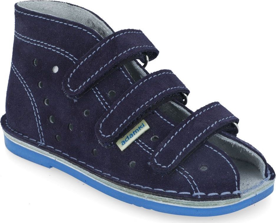 Adamki Obuwie chłopięce 012N profilaktyczne granatowy + niebieski 20