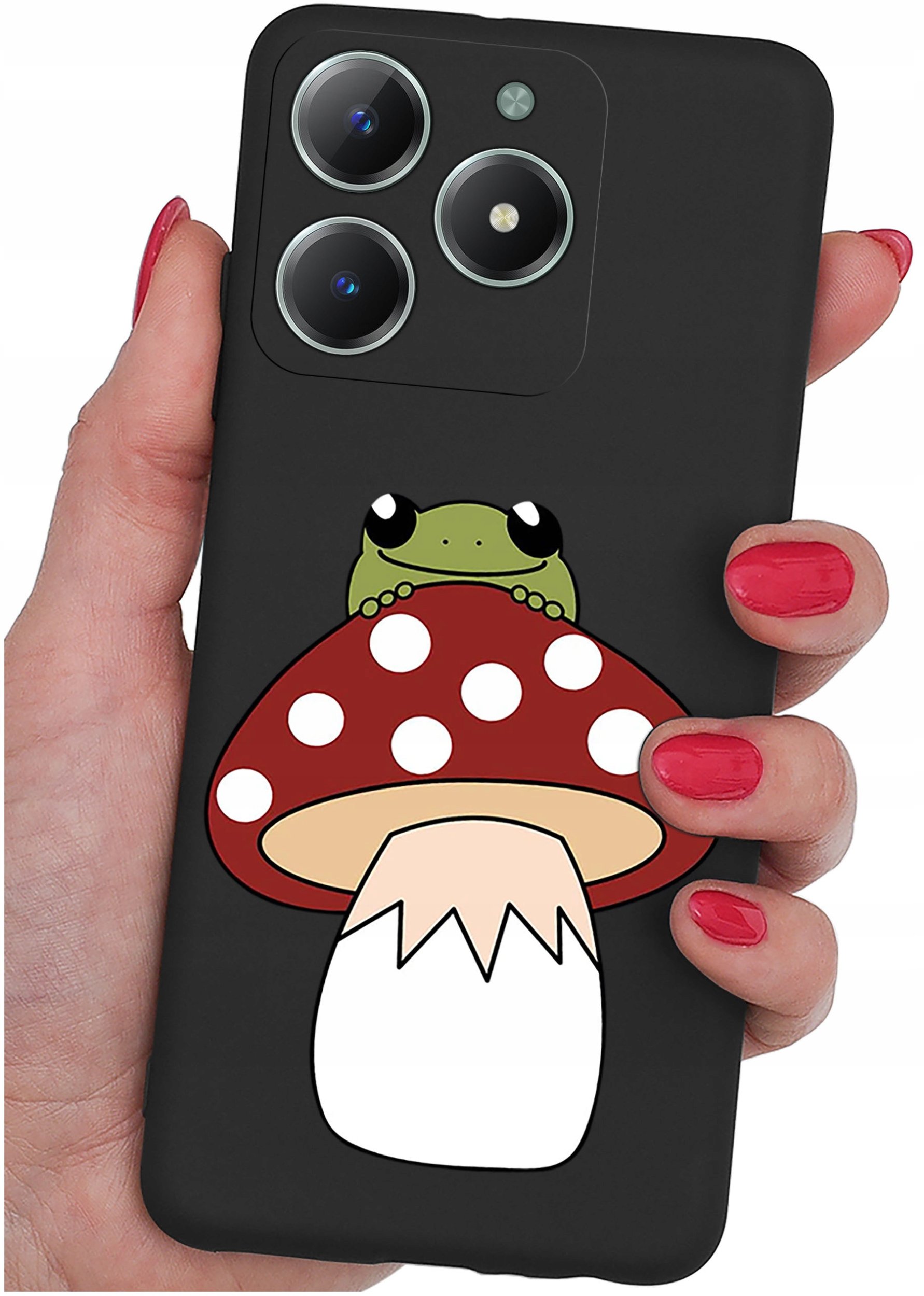 Etui do Realme C61 | C63 WZORY |SILIKONOWE MATT CASE + SZKŁO 9H