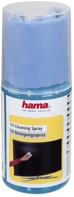 Hama zestaw do czyszczenia urządzeń LCD/TFT/Plazma, spray do czyszczenia i ściereczka do wycierania 200 ml