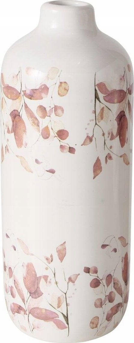 Boltze Porcelanowy wazon z ręcznie malowanym wzorem, BERNADA, 18,5 cm