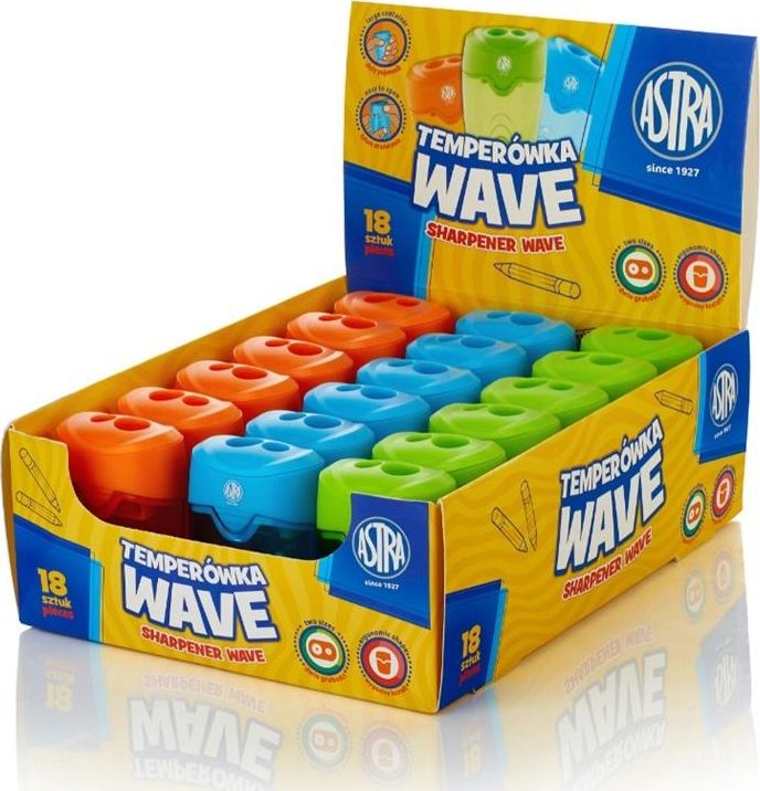 Astra Temperówka z dwoma otworami Astra Wave (18szt)