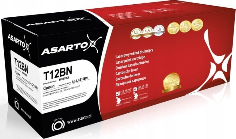 Toner Asarto Toner Asarto do Canon T12BN | 5098C006 | 7600 str. | black