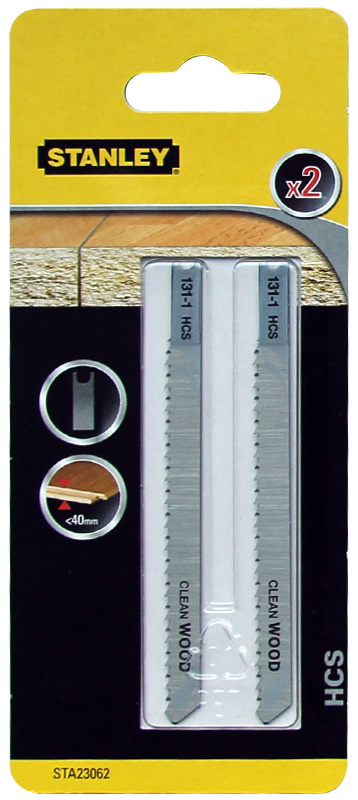 Stanley Brzeszczoty do wyrzynarki U 2szt. do drewna STA23062