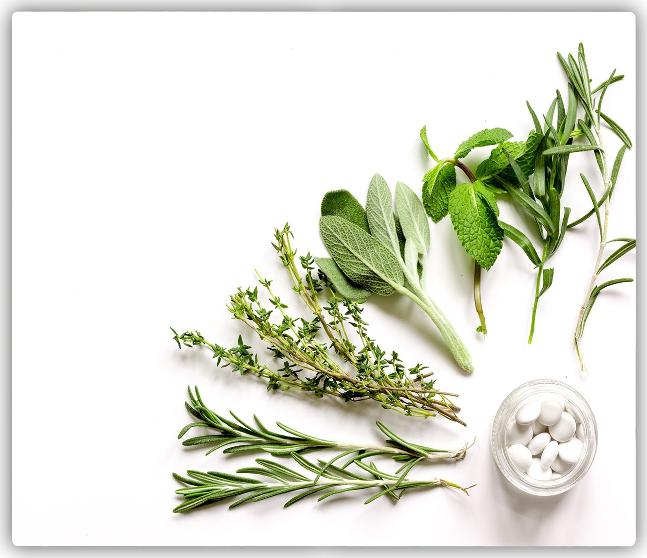 Deska do krojenia Tulup szklana Zioła 8 60x52cm