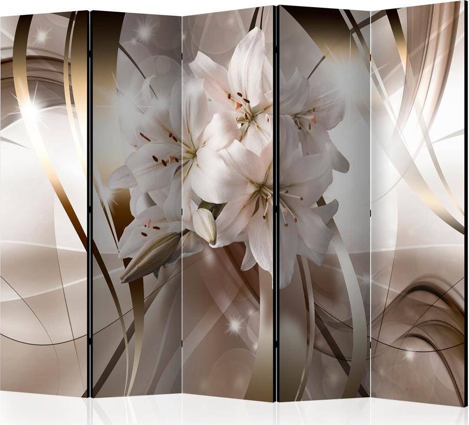 Artgeist Parawan 5-częściowy - Liliowa wiązanka II [Room Dividers] uniwersalny