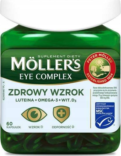 Mega Food Mller's Eye Complex zdrowy wzrok suplement diety 60 kapsułek