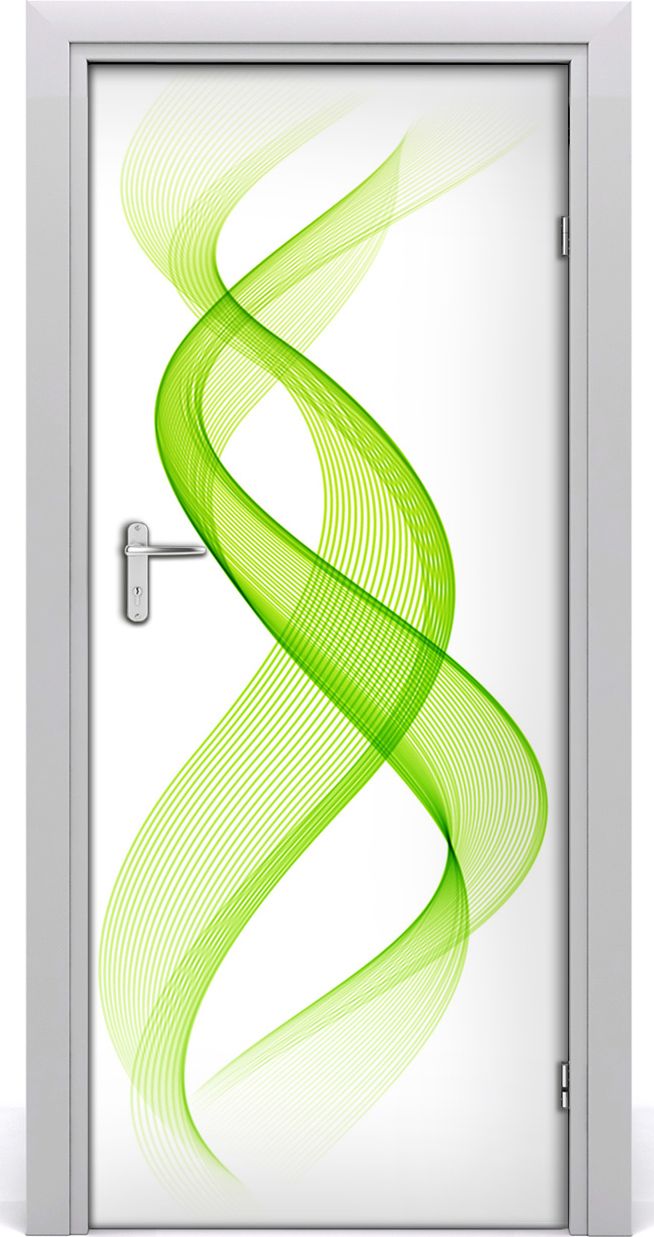 Tulup Fototapeta samoprzylepna na drzwi 85 x 205 cm kolorowe fale