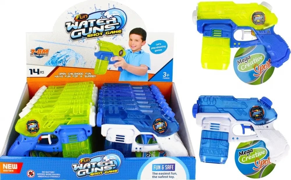 PISTOLET NA WODE 17CM MIX2 MC DISP 14/252