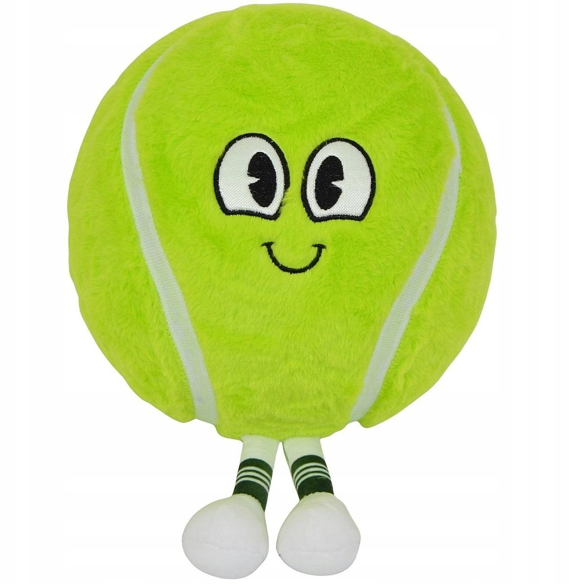 PIŁKA EMOJI 23CM Z NÓŻKAMI TENISOWA ZIELONA