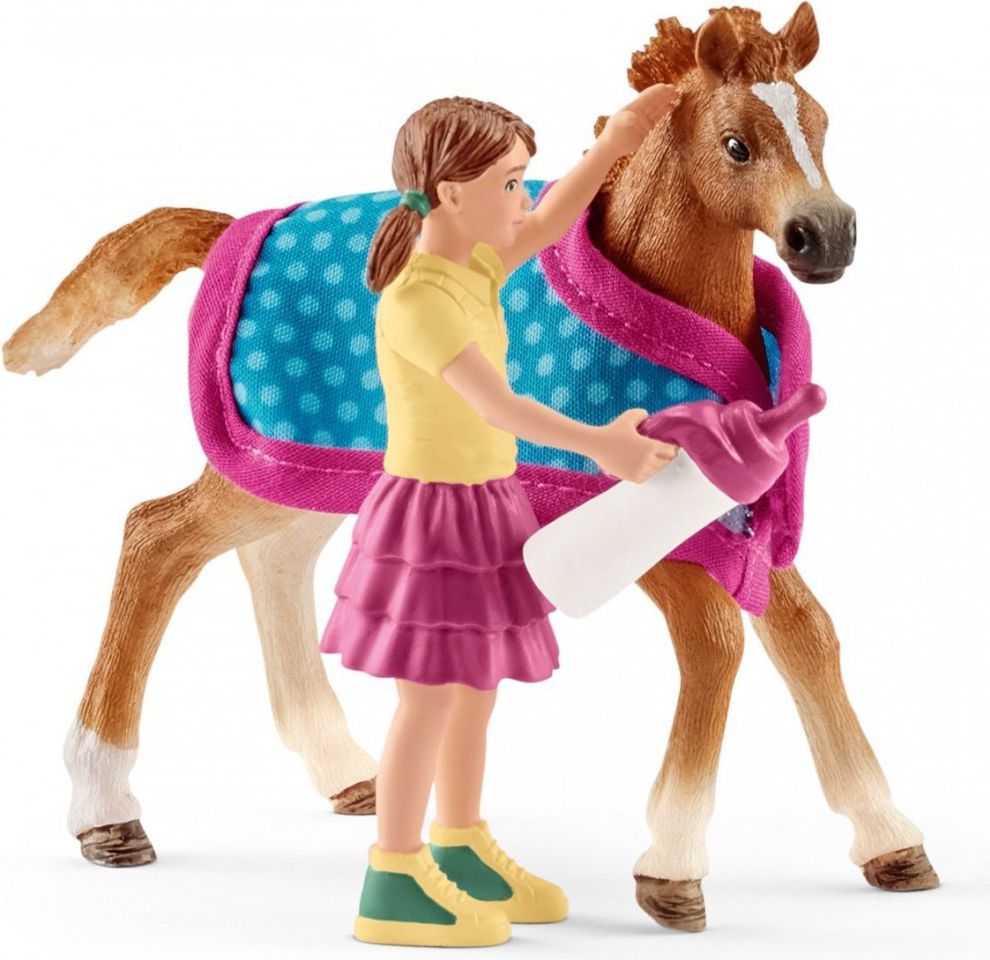 Figurka Schleich Źrebię z kocem (SLH 42361)