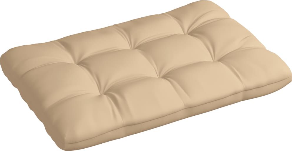 vidaXL Poduszka na paletę, beżowa, 120x80x12 cm, tkanina (314415)