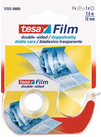 Tesa taśma przezroczysta, dwustronna 12mm/7,5m (57912-00000-02 TS)