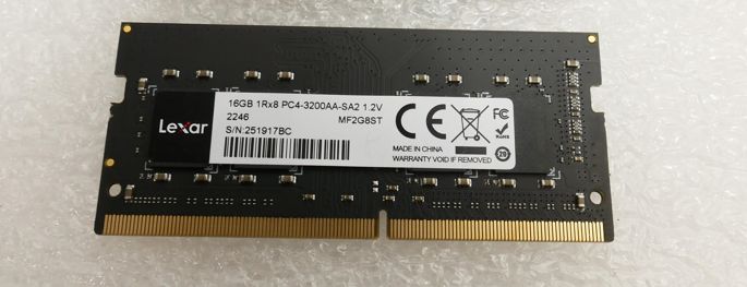 Pamięć do laptopa Lexar SODIMM, DDR4, 16 GB, 3200 MHz, CL22 (LD4AS016G-B3200GSST) [outlet]