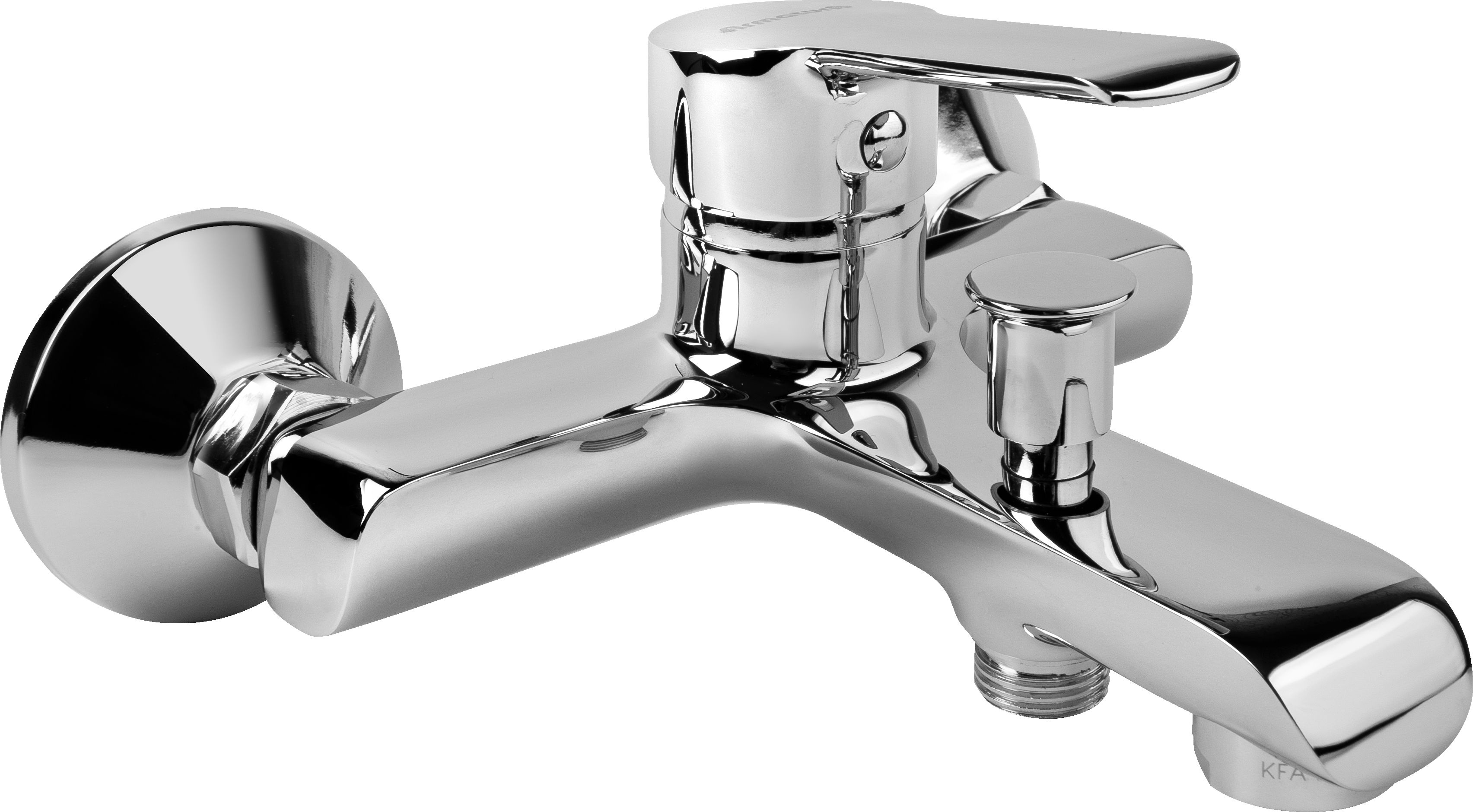 Bateria wannowa KFA Seelit ścienne chrom (5814-010-00)