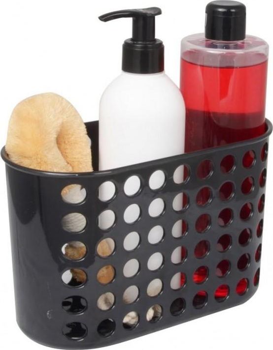 Koszyk prysznicowy YokaHome owalny czarny