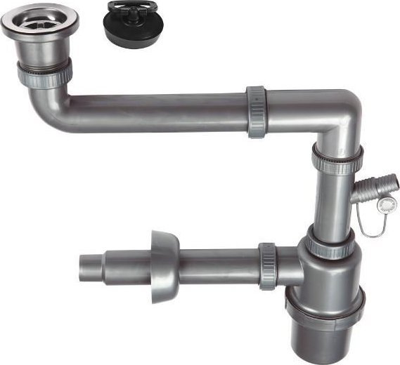 SYFON ZLEWOZMYWAKOWY 1 KOMOROWY - Z KORKIEM KLIK-KLAK 3.5'