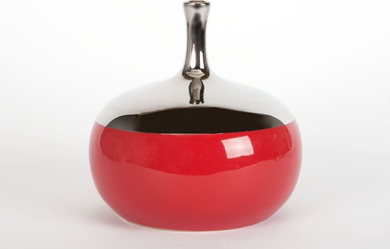 Witek Home Wazon 19cm - czerwony