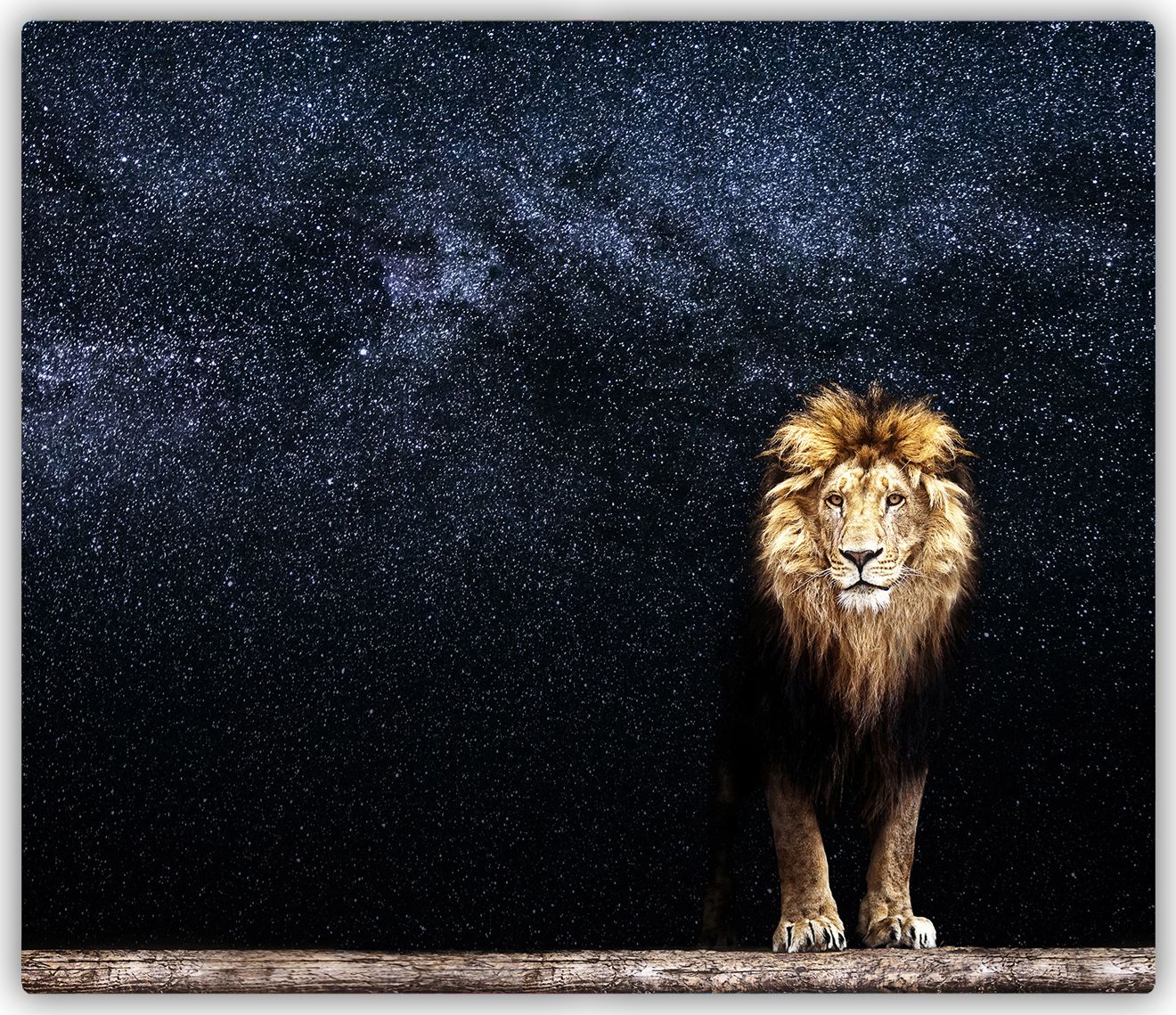 Deska do krojenia Tulup szklana Lew na tle gwiazd 3 60x52cm