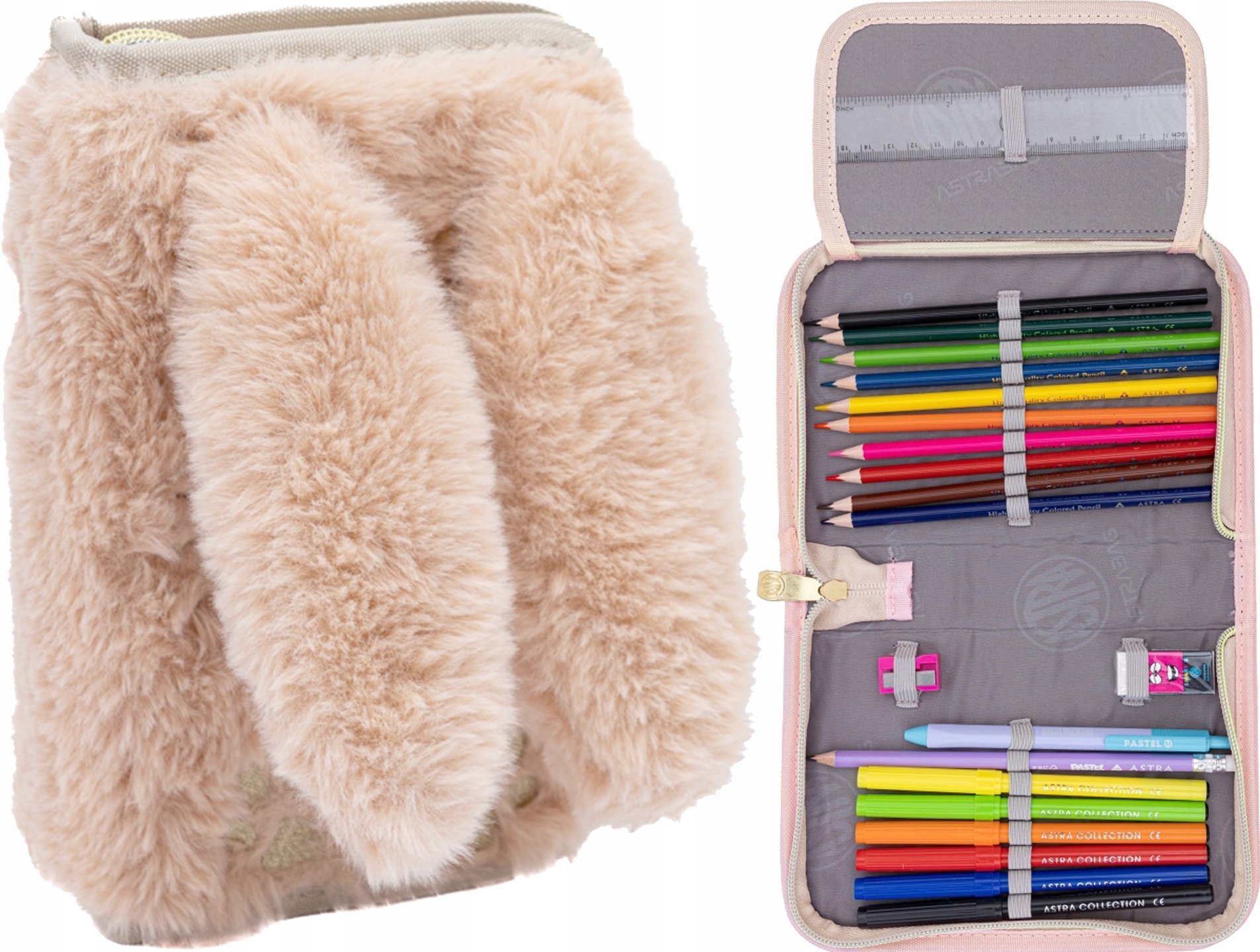 Piórnik Astra Piórnik poj z wyp Astrabag Fluffy Bunny AC11 ASTRA