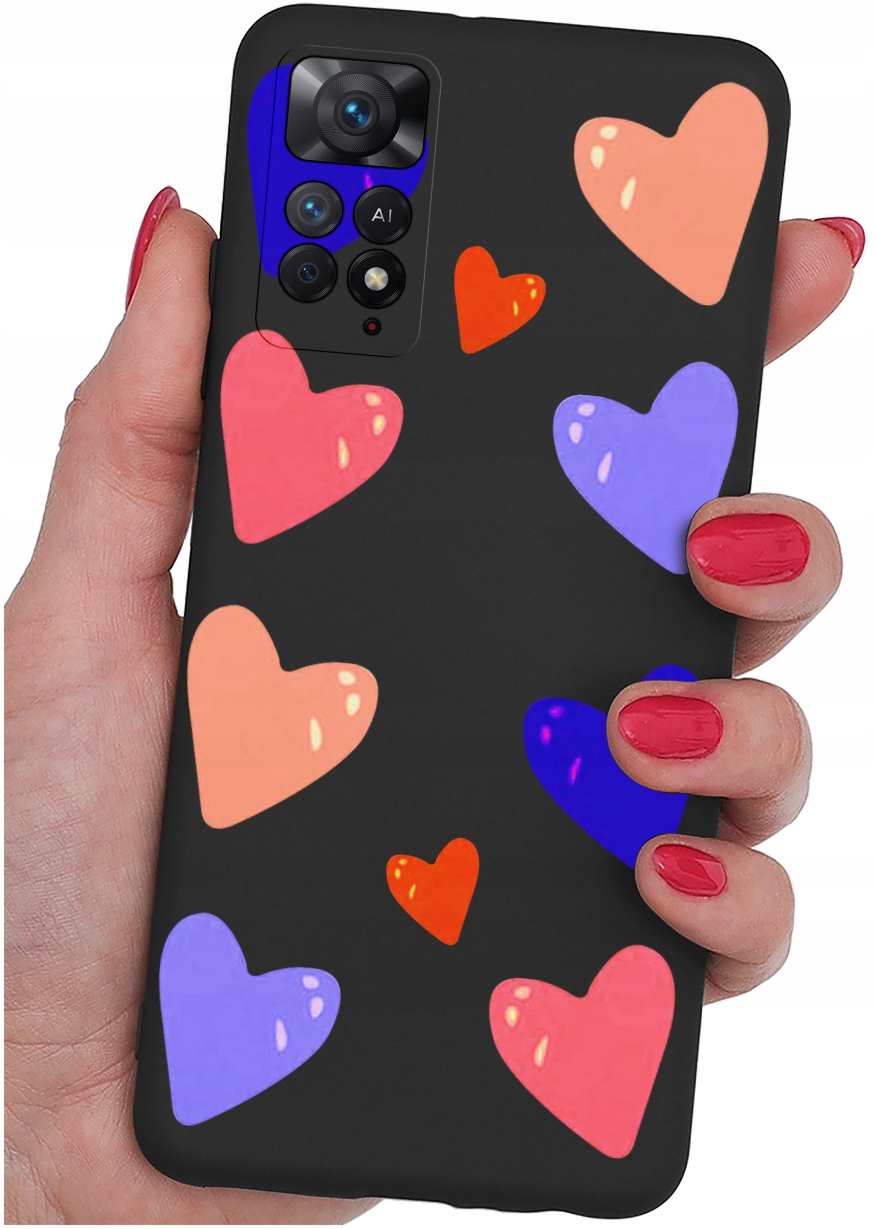 ETUI do Xiaomi Redmi Note 11 Pro | WZORY | SILIKONOWE MATT CASE + SZKŁO 9H