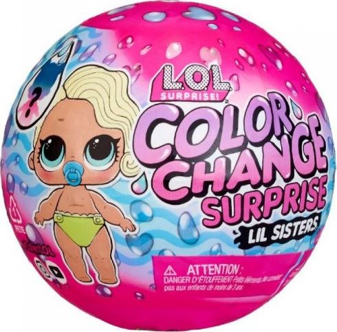 MGA Lalka L.O.L. Surprise Color Change Lil Sisters display 24