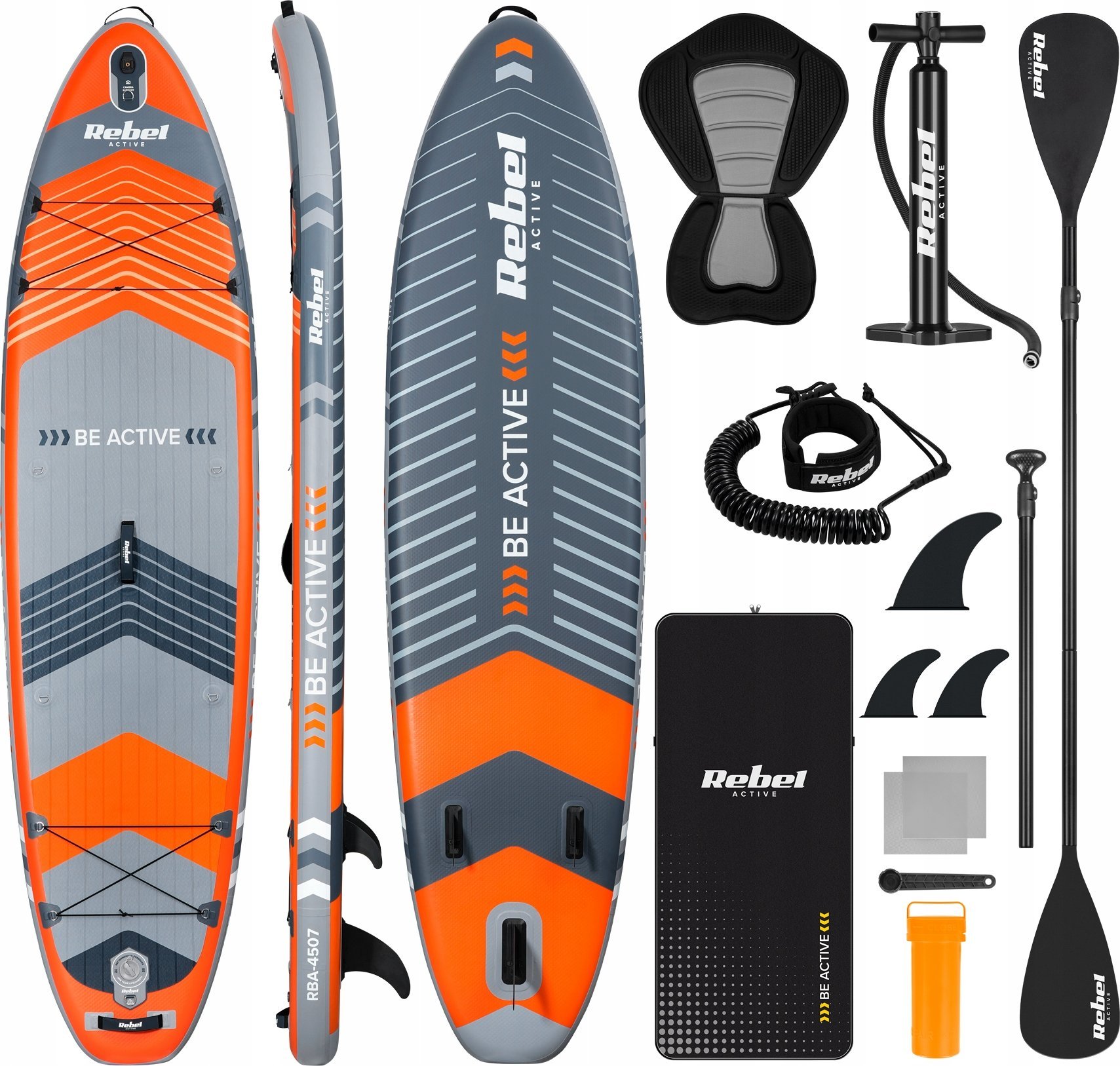 Rebel Deska SUP REBEL ACTIVE RBA-4507 - pomarańczowa