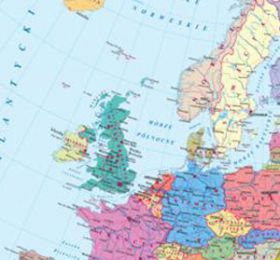 Europa. Ścienna mapa polityczna 1:3 800 000