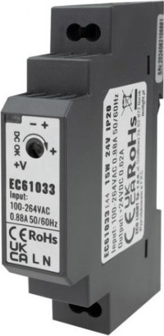 Zasilacz Led Na Szynę Din 15W 24V Ip20 Premium Eco Light Ec61033 Eco Light