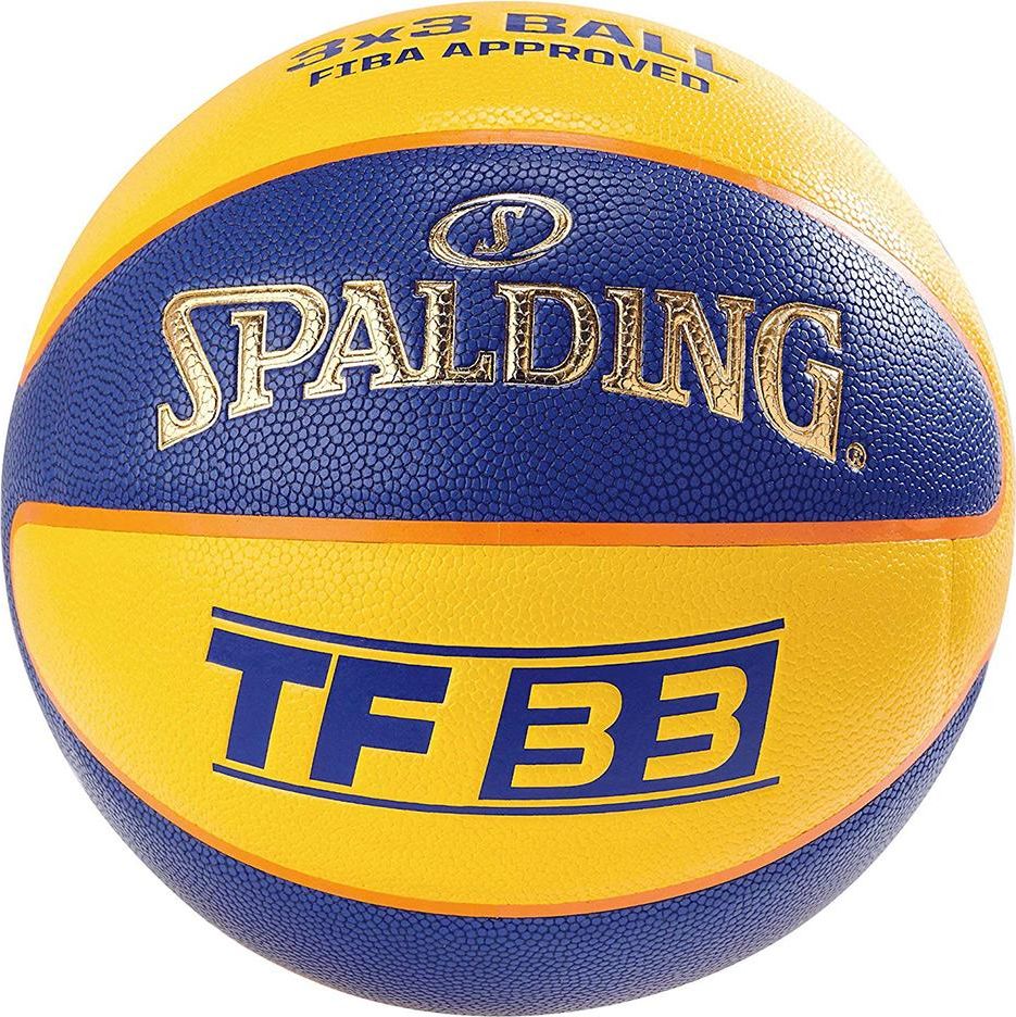 Spalding PIŁKA DO KOSZYKÓWKI SPALDING TF 33 GOLD ŻÓŁTY/NIEBIESKI - 6 83735Z 6