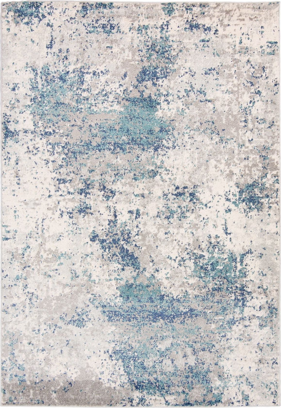 Carpetpol Dywan Nowoczesny Niebieski G029A WHITE/DARK BLUE DENVER FAA (0.80*1.50)
