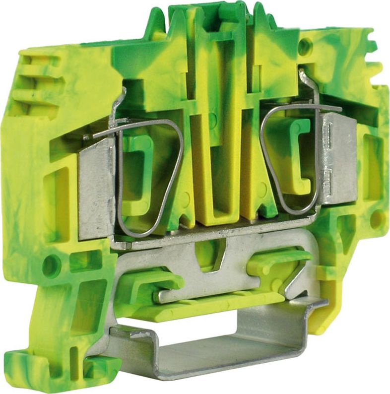 Cabur Złącze sprężynowe 6 mm PE żółto - zielone HTE.6, CABUR, I-HT3200000000000.