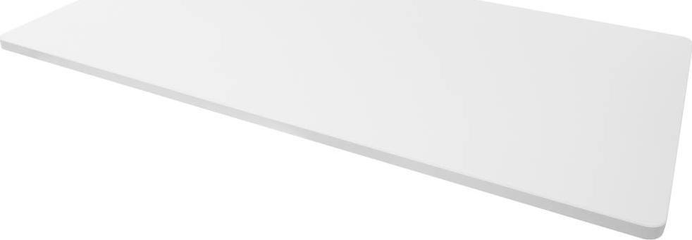 Ergosolid Blat laminowany 140x70 cm Gruby 25mm Zaokrąglone rogi - Biały