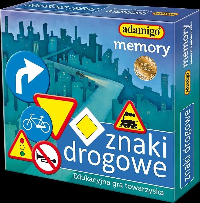 Adamigo Gra Memory znaki drogowe