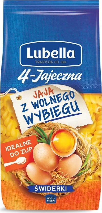 Lubella Lubella 4-jajeczna Makaron świderki 250 g