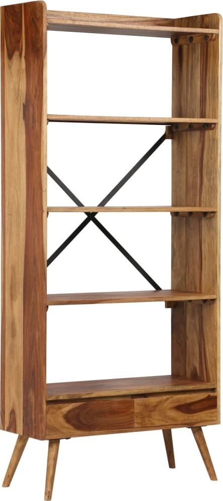 vidaXL Regał z litego drewna sheesham, 75 x 30 x 170 cm
