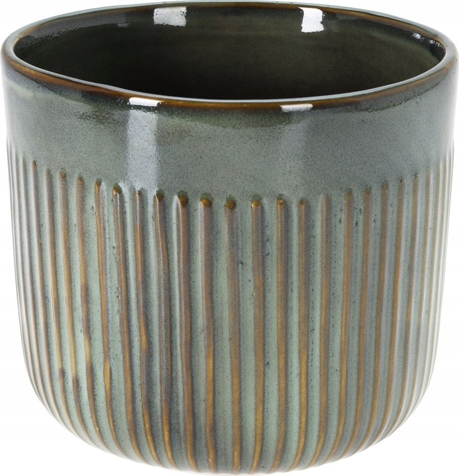 Vilde Doniczka porcelanowa zielona 17 cm