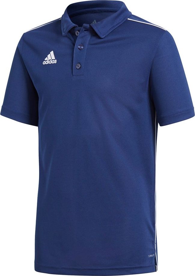 Adidas Koszulka dziecięca Core 18 Polo Junior granatowa r. 176cm (CV3680)