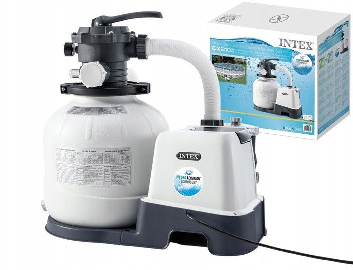 Pompa Piaskowa 7900 l/h z generatorem chloru Krystal Clear Intex 26676