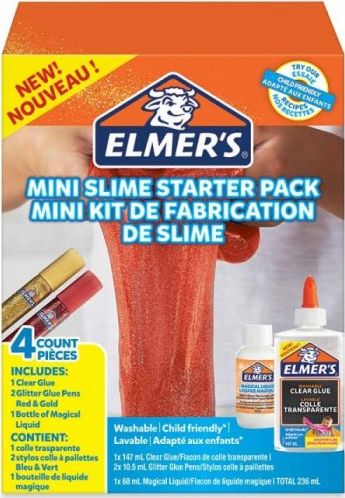 Elmers Zestaw kleju do slime'a czerwony i złoty