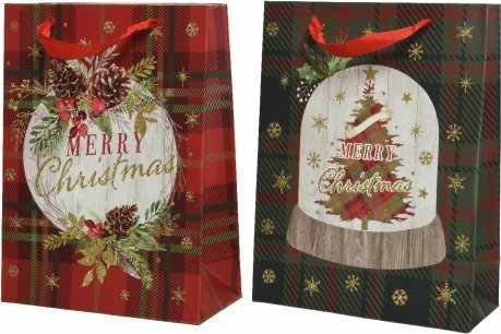 Kaemingk Torebka prezentowa świąteczna ze wzorem 72 cm