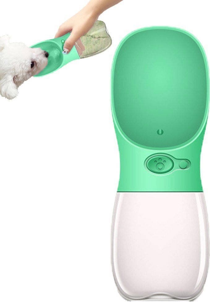 Mersjo Butelka turystyczna dla psa 350 ml zielona