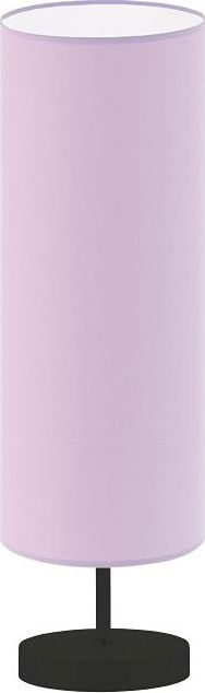 Lampa stołowa Lumes Lampka nocna walec na czarnym stelażu - EX951-Sydnet - 18 kolorów Różowy