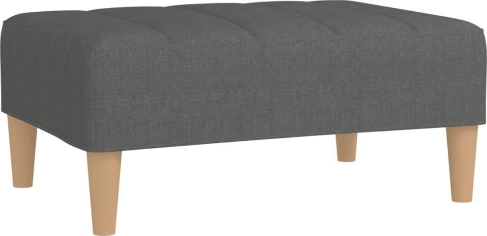 vidaXL Podnóżek, jasnoszary, tapicerowany tkaniną