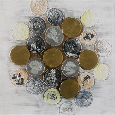 BigBuy Obraz Money (2,3 x 60 x 60 cm)