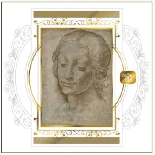 DaVinci Karnet 16x16 + koperta Szkic kobiety