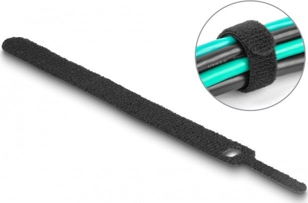 Organizer Delock DELOCK Klett-Kabelbinder L 150 x B 12 mm schwarz 10 Stück