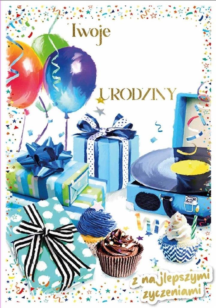 KUKARTKA Karnet DK-1226 Urodziny (wymienne cyfry)